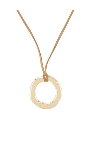 Open Circle Adjustable Suede Necklace in - Ettika - Modalova