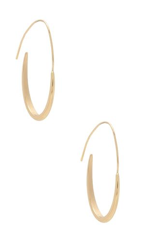 Oval Threader Hoops in - Ettika - Modalova