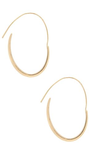 Oval Threader Hoops in - Ettika - Modalova