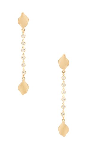 Crystal Bloom & Chain Linear Earrings in - Ettika - Modalova