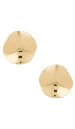Molten Disc Stud Earrings in - Ettika - Modalova