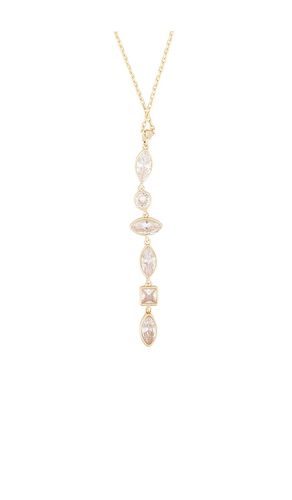 Bezel-set Multi-stone Necklace in Metallic - Ettika - Modalova