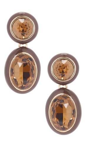 Ettika DUET DROP OHRRINGE in Brown - Ettika - Modalova