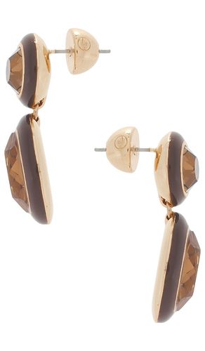 Ettika DUET DROP OHRRINGE in Brown - Ettika - Modalova