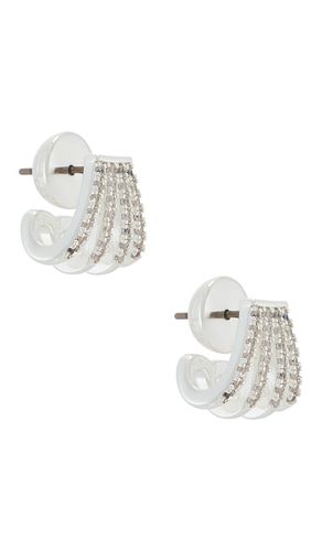 Glisten Wing Pave Earrings in - Ettika - Modalova