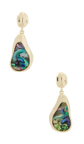 Abalone Hidden Gem Dangle Earrings in - Ettika - Modalova