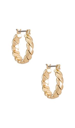 Twist hoop earrings in color metallic size all in - Metallic . Size all - Ettika - Modalova