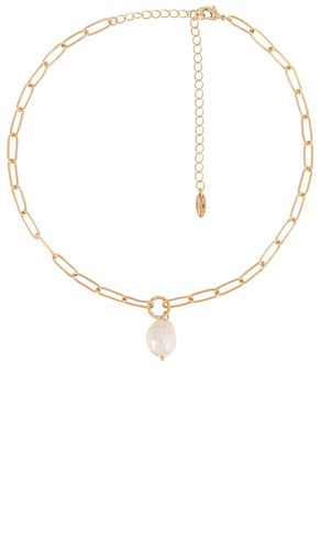 Pearl pendant necklace in color metallic size all in - Metallic . Size all - Ettika - Modalova