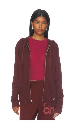 Lux Zip Hoodie in Rusty in Rust. - size 1 (also in 2, 4) - Free City - Modalova