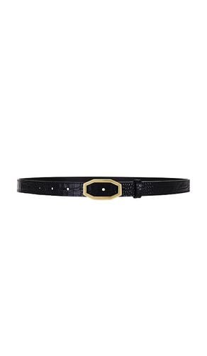 Angular Buckle Belt in Black. - size L (also in M, S, XL, XS) - FRAME - Modalova