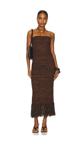 Boucle Fringe Dress in Brown. - size L (also in M, S, XL, XS) - FRAME - Modalova