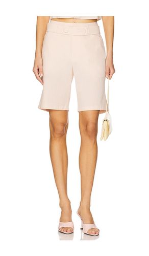 The Seersucker Bermuda in Pink,Ivory. - size 0 (also in 00, 10, 2, 4, 6, 8) - FRAME - Modalova