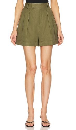 Pleated Wide Cuff Short in Army. - size 10 (also in 14, 4, 6) - FRAME - Modalova