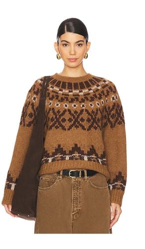 Fairisle Sweater in Brown. - size L (also in M, S, XL) - FRAME - Modalova