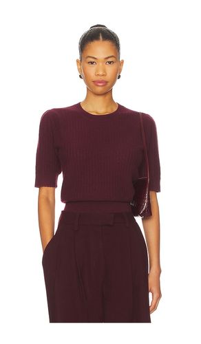 Ladder Pointelle Sweater in Burgundy. - size L (also in M, S, XL, XS) - FRAME - Modalova