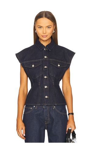 Nipped Vest in Blue. - size M (also in S, XS) - FRAME - Modalova