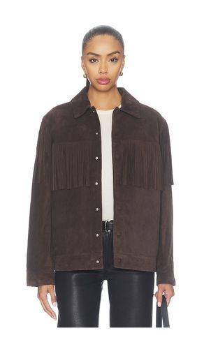 The Suede Rodeo Jacket in Brown. - size L (also in M, S) - FRAME - Modalova