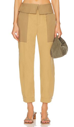 Foldover Trouser in Tan. - size 10 (also in 12, 2) - FRAME - Modalova