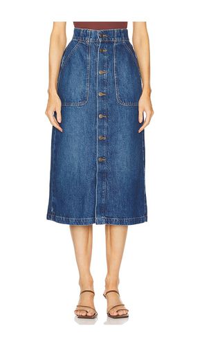 Modern Pocket Midi Skirt in Denim-Medium. - size 24 (also in 25, 26, 27, 29, 31) - FRAME - Modalova