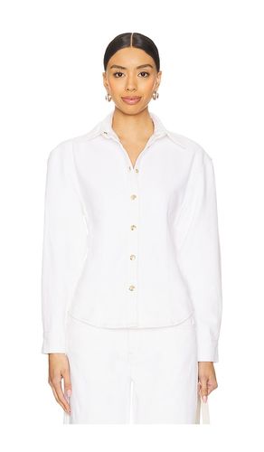The Sculpted Shirt in White. - size 10 (also in 12, 14, 16, 8) - FRAME - Modalova