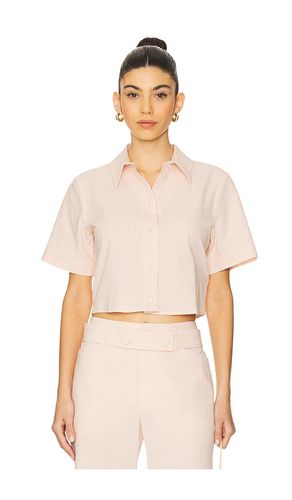 The Seersucker Shirt in Pink,Ivory. - size L (also in M, S, XS) - FRAME - Modalova