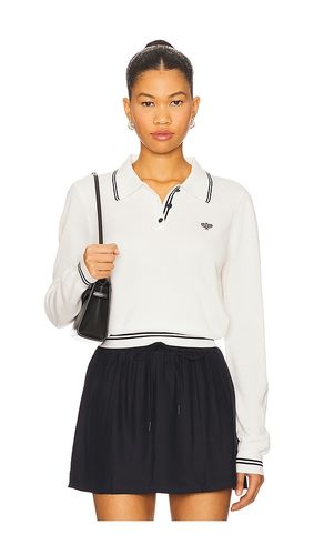 Long Sleeve Tennis Polo Top in . - size L (also in M, S, XS) - FRAME - Modalova