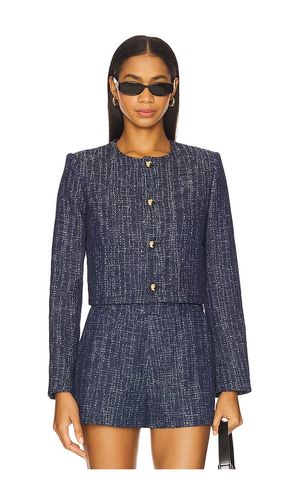 The Tweed Jacket in Navy. - size L (also in S, XS) - FRAME - Modalova
