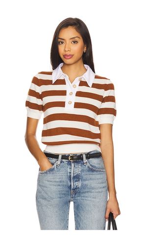The Bold Stripe Polo in Cream. - size L (also in M, S, XS) - FRAME - Modalova