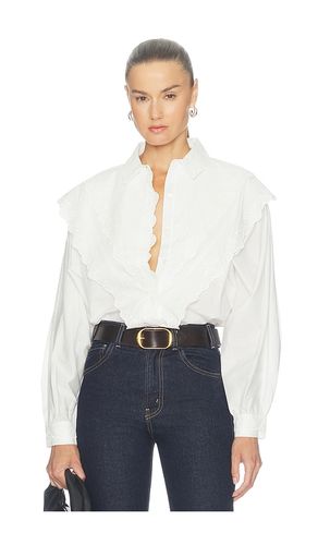 LANGÄRMELIGE BLUSE THE POPLIN EQUESTRIAN SHIRT in . Größe L. Also in S - FRAME - Modalova