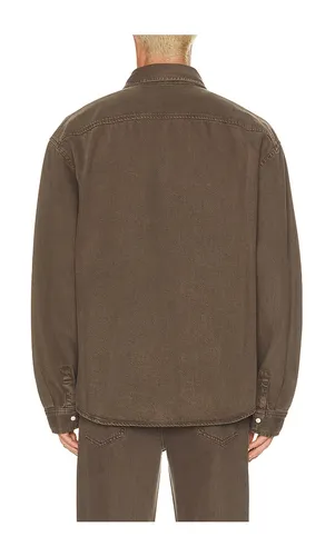 Relaxed Denim Overshirt in Brown. - size M (also in S, XXL/2X) - FRAME - Modalova