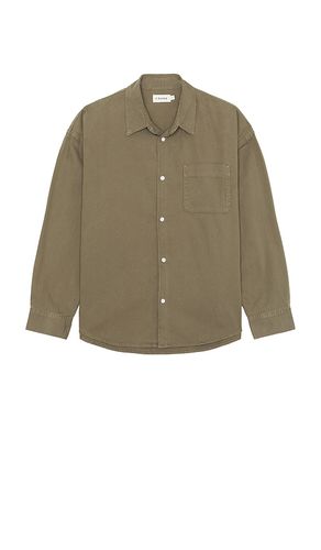 Long Sleeve Relaxed Denim Shirt in . Taglia S - FRAME - Modalova