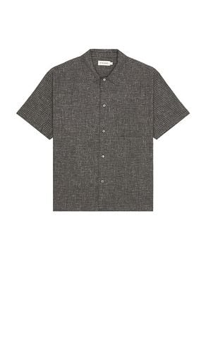 Camisa botones textured en color negro talla L en - Black. Talla L (también en M, S, XL/1X) - FRAME - Modalova