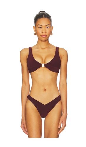 Kendall Triangle Bikini Top in Wine. - size L (also in M, S, XL, XS) - FAE - Modalova