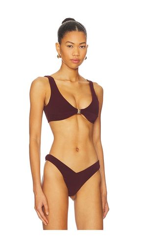 Kendall Triangle Bikini Top in Wine. - size L (also in M, S, XL, XS) - FAE - Modalova