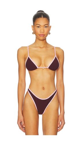 Lumi Triangle Bikini Top in Wine. - size S (also in XS, M, L) - FAE - Modalova
