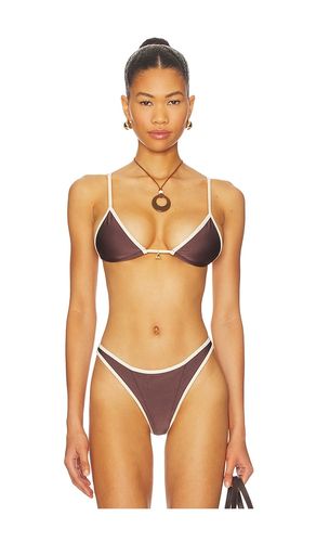 Lumi Triangle Bikini Top in Brown. - size L (also in M, S) - FAE - Modalova
