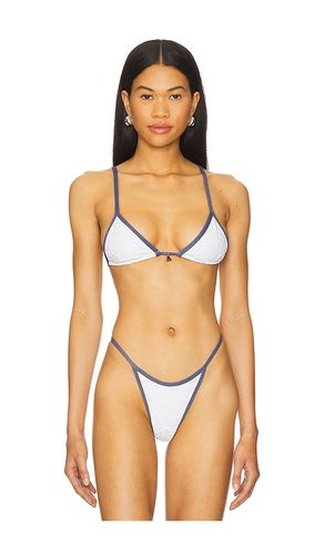 X REVOLVE Lumi Bikini Top in White,Navy. - size M (also in S, XS) - FAE - Modalova