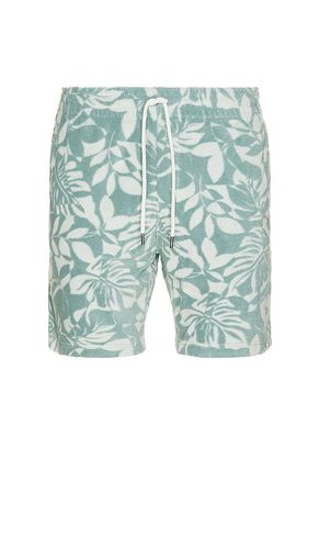 Cabana Towel Terry Sweatshort in Teal. - size L (also in M, S, XL/1X) - Faherty - Modalova