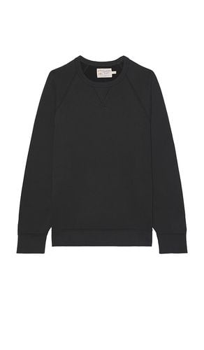 High Standard Fleece Crewneck in Black. - size L (also in M, S, XL/1X) - Faherty - Modalova