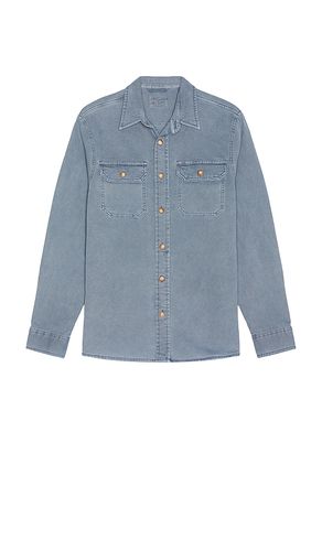 Sunwashed Shirt Jacket in Blue. - size L (also in M, S, XL/1X) - Faherty - Modalova