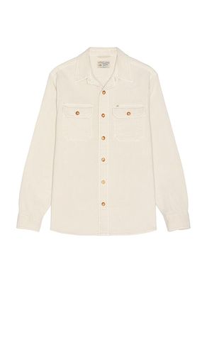 Sunwashed Shirt Jacket in Cream. - size L (also in M) - Faherty - Modalova