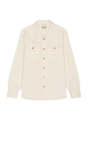 Sunwashed Shirt Jacket in Cream. - size L (also in M, S, XL/1X) - Faherty - Modalova