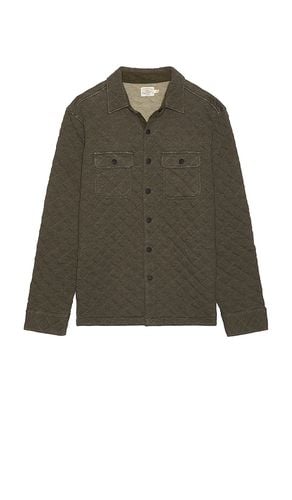 Epic Quilted Fleece Cpo Shacket in Green. - size L (also in M, S, XL/1X) - Faherty - Modalova