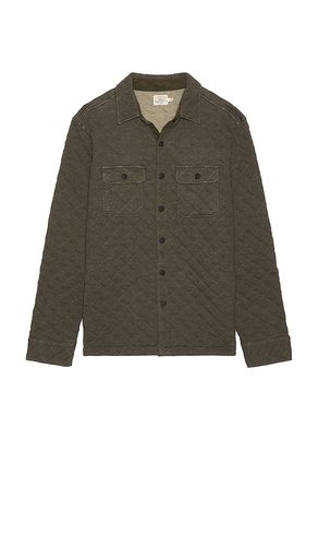 Epic Quilted Fleece Cpo Shacket in Green. - size S (also in XL/1X) - Faherty - Modalova