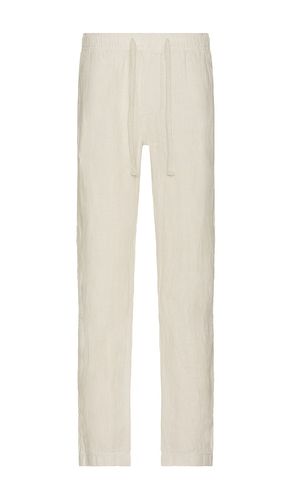Linen Drawstring Pant in Nude. - size L (also in M, S) - Faherty - Modalova