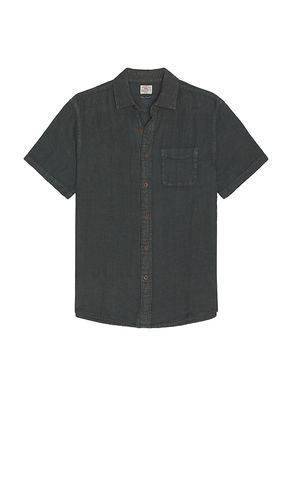 Short Sleeve Palma Linen Shirt in Black. - size L (also in S) - Faherty - Modalova