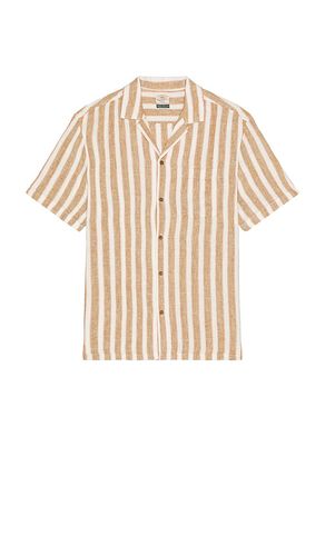 Palma Linen Camp Shirt in Brown. - size L (also in S, XL/1X) - Faherty - Modalova