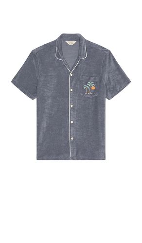 Cabana Towel Terry Shirt in Grey. - size L (also in M) - Faherty - Modalova