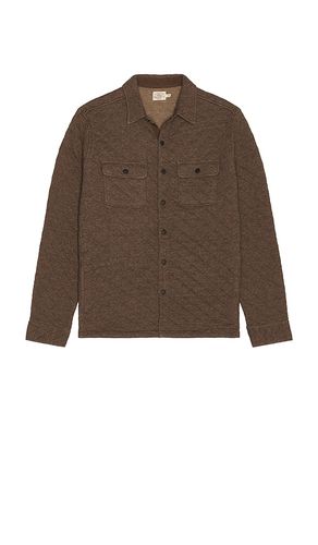 Epic Quilted Fleece Cpo Shirt in Brown. - size L (also in M, S, XL/1X) - Faherty - Modalova