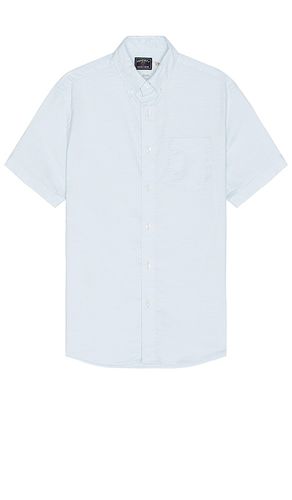 Short Sleeve Supima Oxford Shirt in Blue. - size M (also in L, S, XL/1X) - Faherty - Modalova